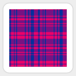 Bi Flag Madras pattern Sticker